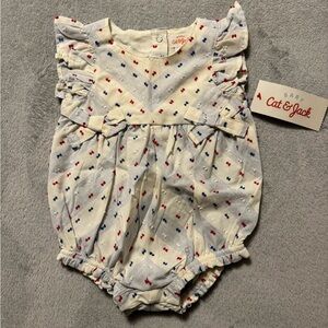 Cat & Jack Baby Romper - Red, White & Blue